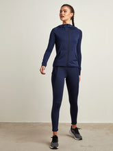 Stitch Detail Hooded Jacket with Zip Closure